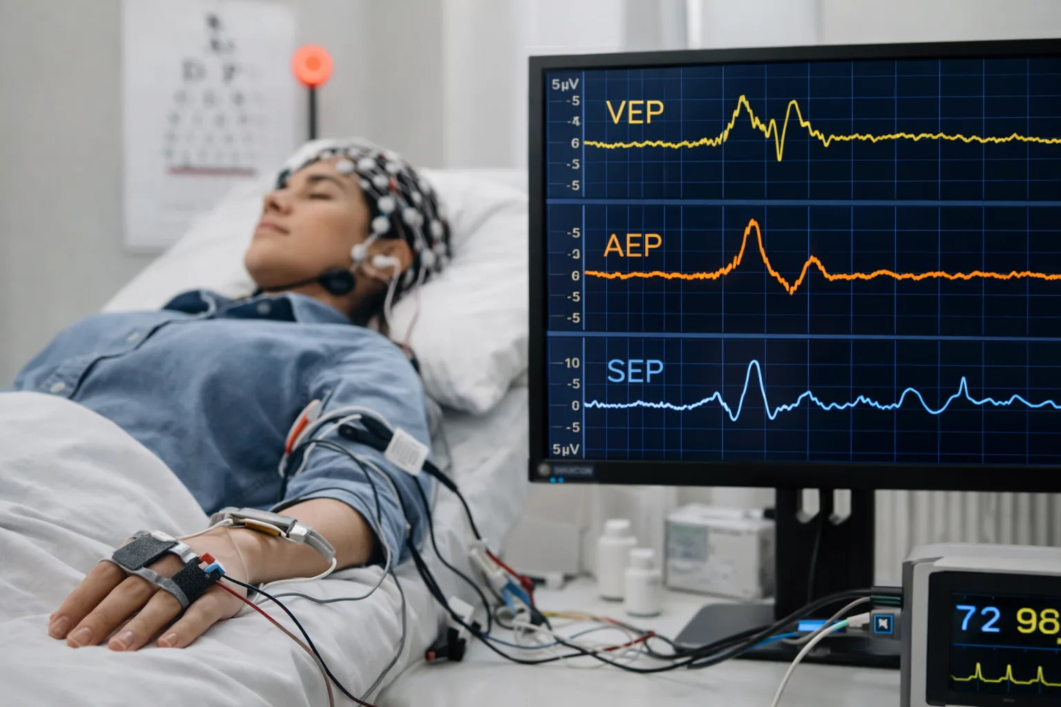 Potenciales evocados multimodales: Somatosensoriales Visuales y Auditivos